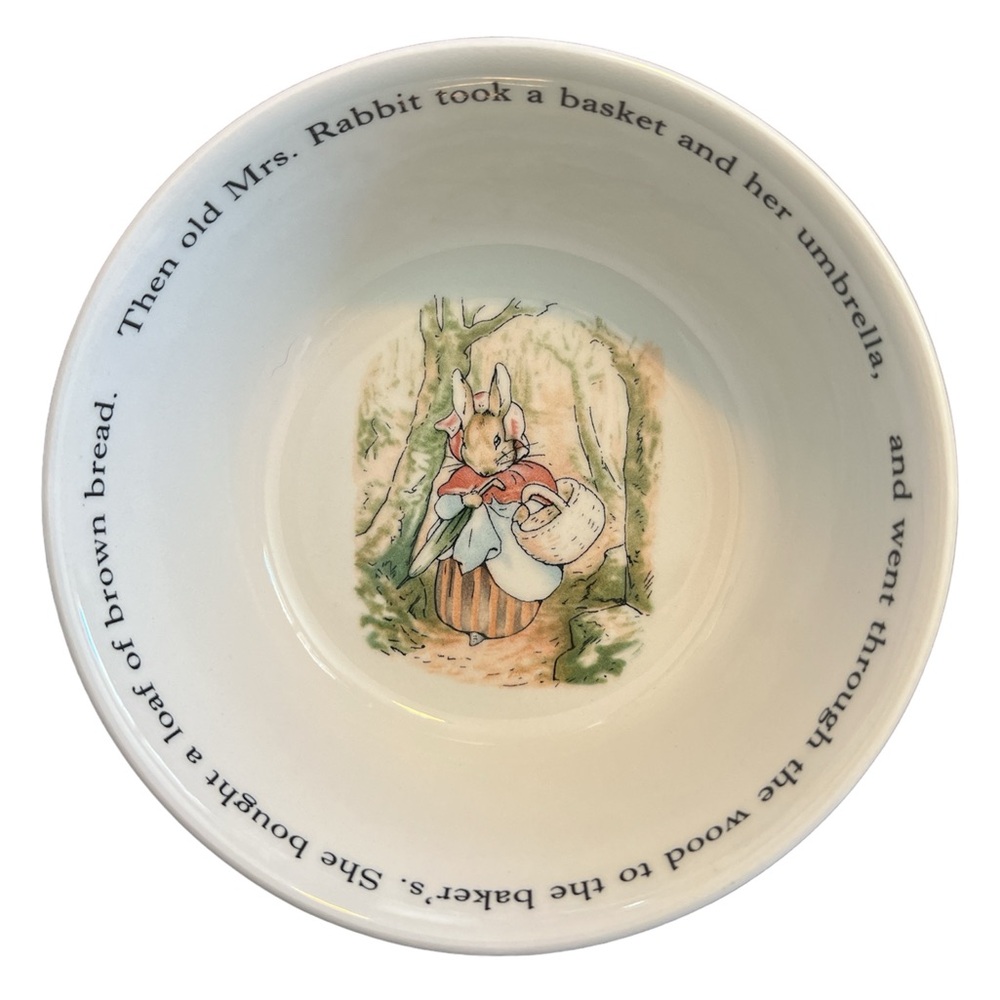 Vintage Wedgwood Beatrix Potter Peter Rabbit cereal bowl